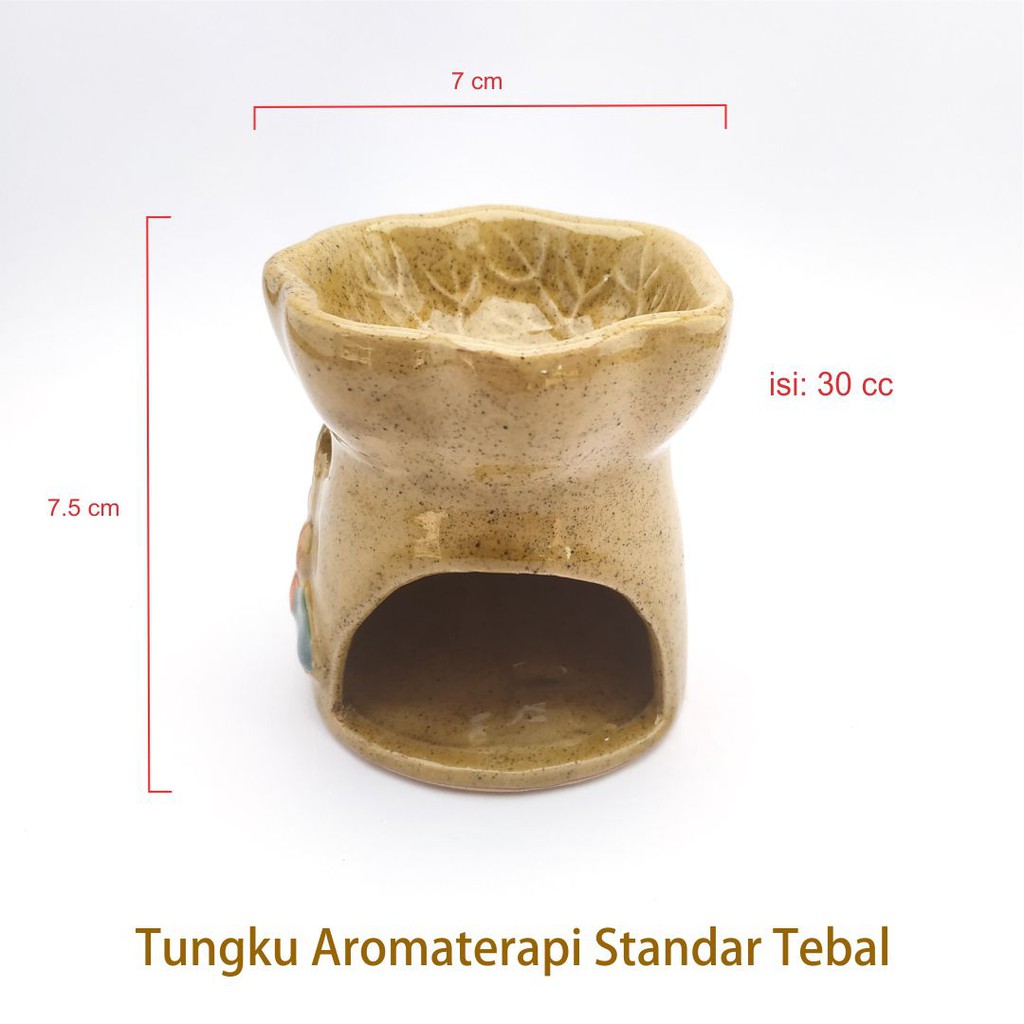 Tungku Aromaterapi Keramik Standar Tebal