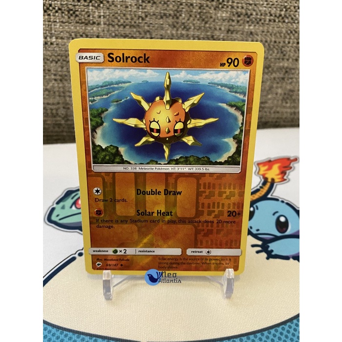 Pokemon TCG English Solrock - 69/147 - Reverse Holo Burning Shadows