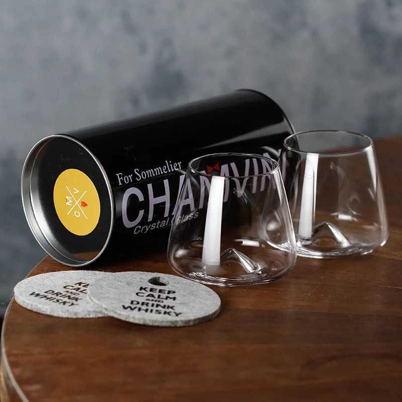 Gelas Cangkir Wine Glass Cup Sloki 300ML - YJ0907 - Transparent