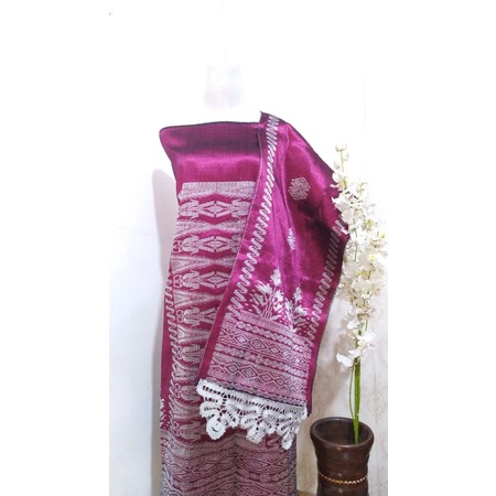 songket silungkang full kristal premium