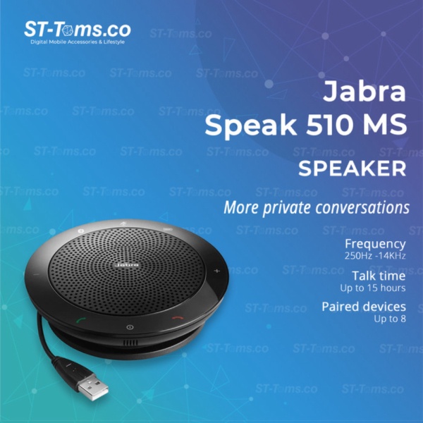 Promo Jabra Speak 510 Wireless Bluetooth Speaker Portable - Black - MS Limited