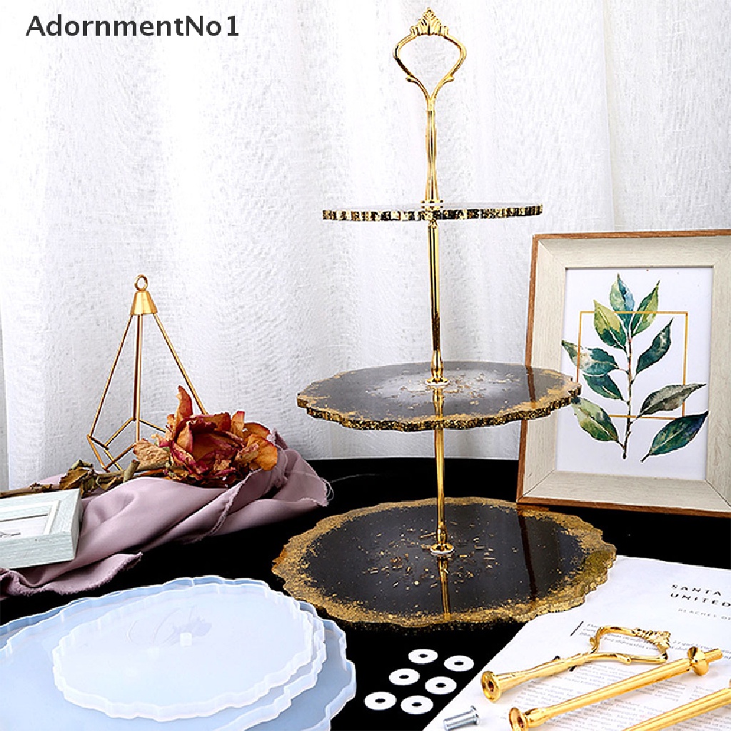 [AdornmentNo1] DIY Crystal Silicone Mold Three-layer Fruit Plate Tea Plate Epoxy Resin Mold [new]