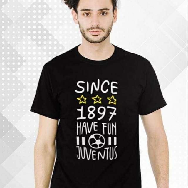 Kaos Baju cowo Pria Juventus since 1897  Distro casual custom combed  30s