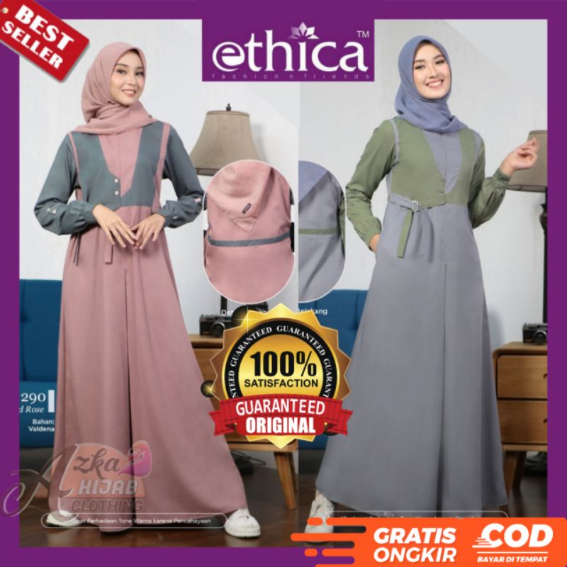 BAJU GAMIS TERBARU 2022 / GAMIS ETHICA AYUMI 290 / GAMIS MODERN / GAMIS SIMPLE ELEGAN / DRESS WANITA