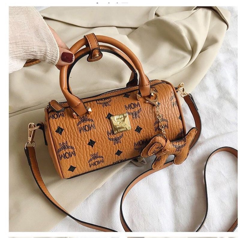 TAS HAND BAG IMPORT WANITA CEWEK PEREMPUAN JAKARTA BATAM GANTUNGAN DOG MODEL TABUNG