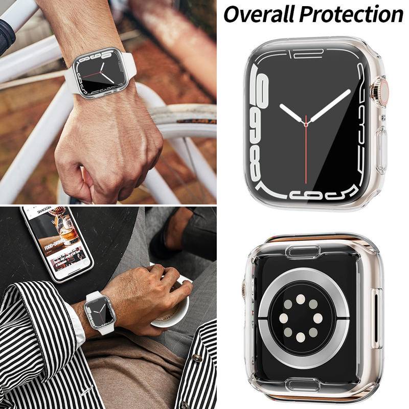 Casing Pelindung Apple Watch Seri 7 41mm45mm 6 5 4 3 2 1 38 40 42 44mm 40mm 42mm 38mm 7