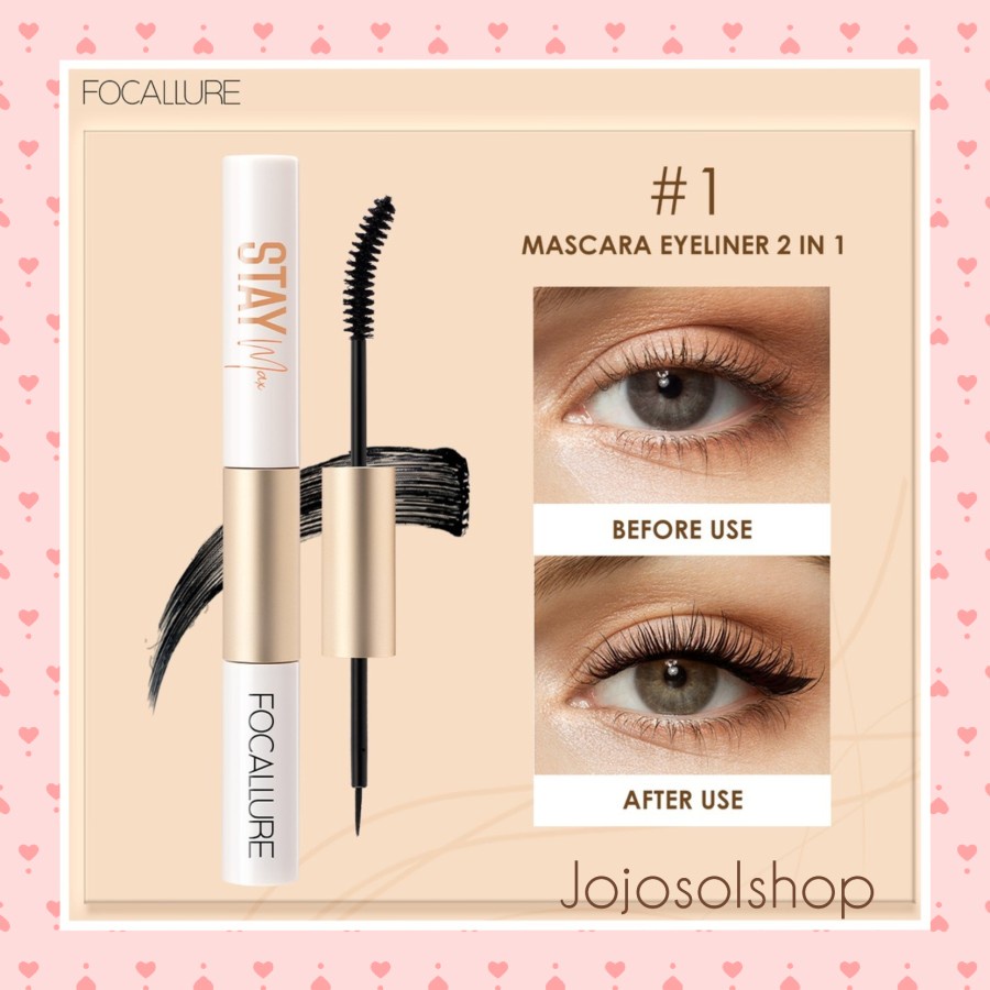 ★ BB ★ FOCALLURE 2 In 1 Waterproof Maskara &amp; Eyeliner - Mascara &amp; Eyelash Primer - FA160 - FA 160