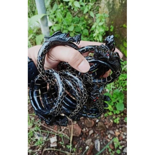 gelang akar bahar motif naga gelang bahar