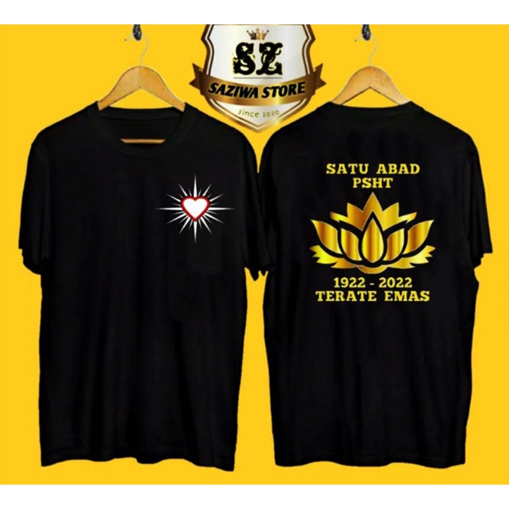 Kaos PSHT 1 Satu Abad Terate Emas Keren Simpel Distro Terbaru Psht KAOS TERATE 1 ABAD MURAH VIRAL CA