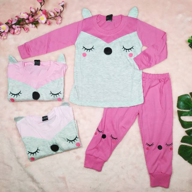 Ss#320 Pakaian Anak Perempuan size 4-6tahun / Piyama Anak Perempuan Model Za-Ra Kids / Setelan Anak