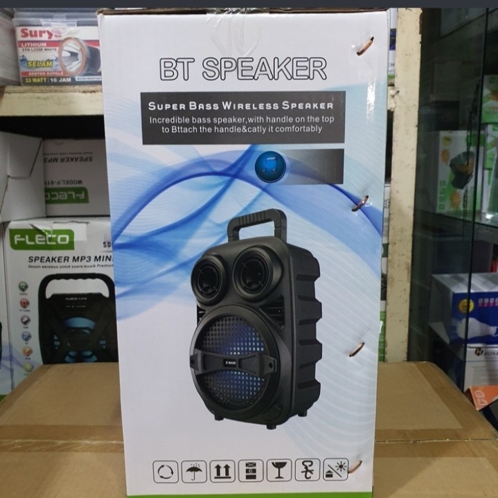 COD SPEAKER BLUETOOTH FLECO 8'5 INCH FLECO F-8603 PLUS MIC KARAOKE X-BASS//SPEAKER KARAOKE X-BASS//SPEAKER SALON AKTIF//SPEAKER WIRELESS