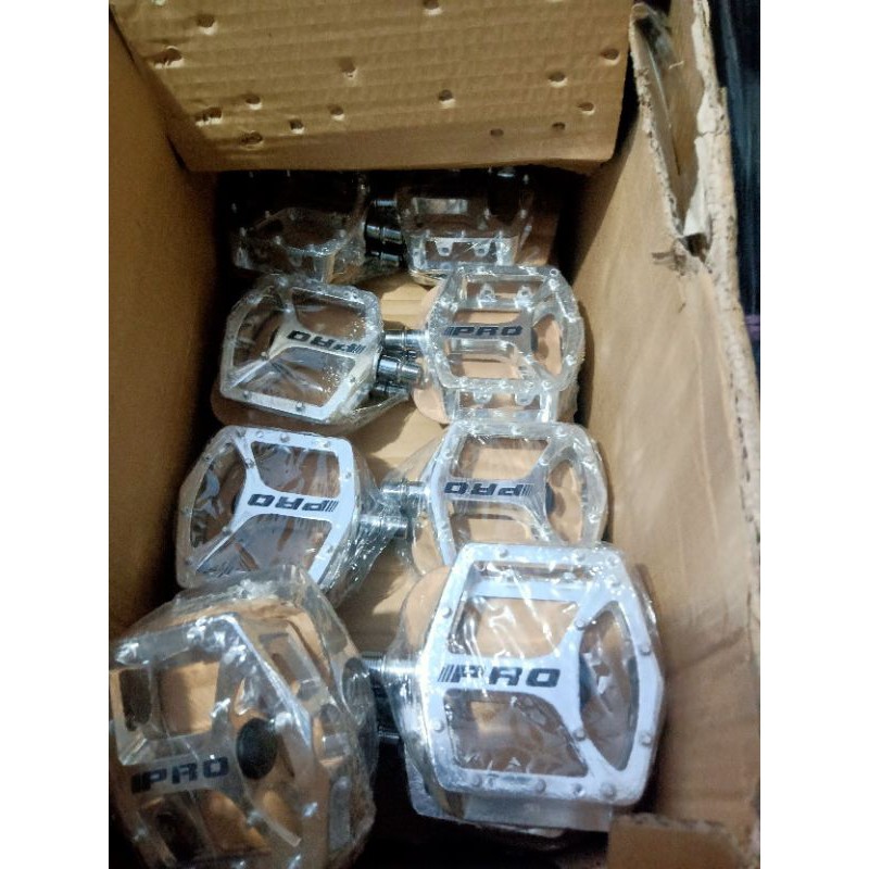 Pedal Sepeda PRO CSL - 916 Bearing Alloy *Silver* MTB/Fixie/Lipat