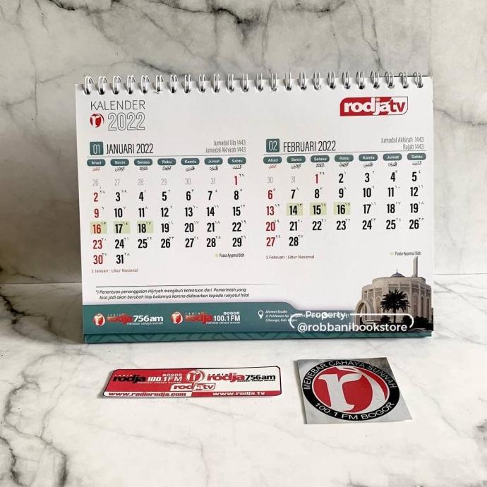 

Diskon Kalender Meja Rodja Masehi Plus Hijriyah 2022