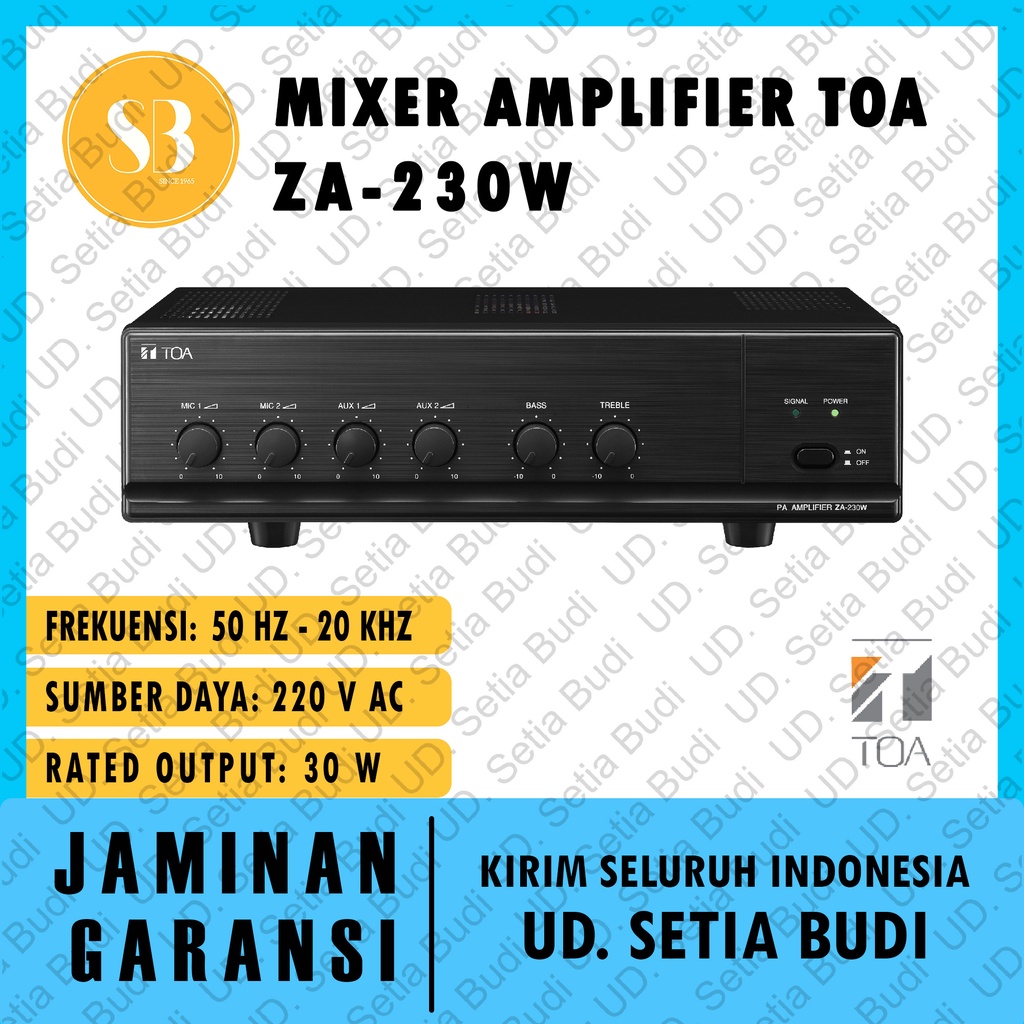 TOA Mixer Amplifier ZA-230W Asli dan Bergaransi