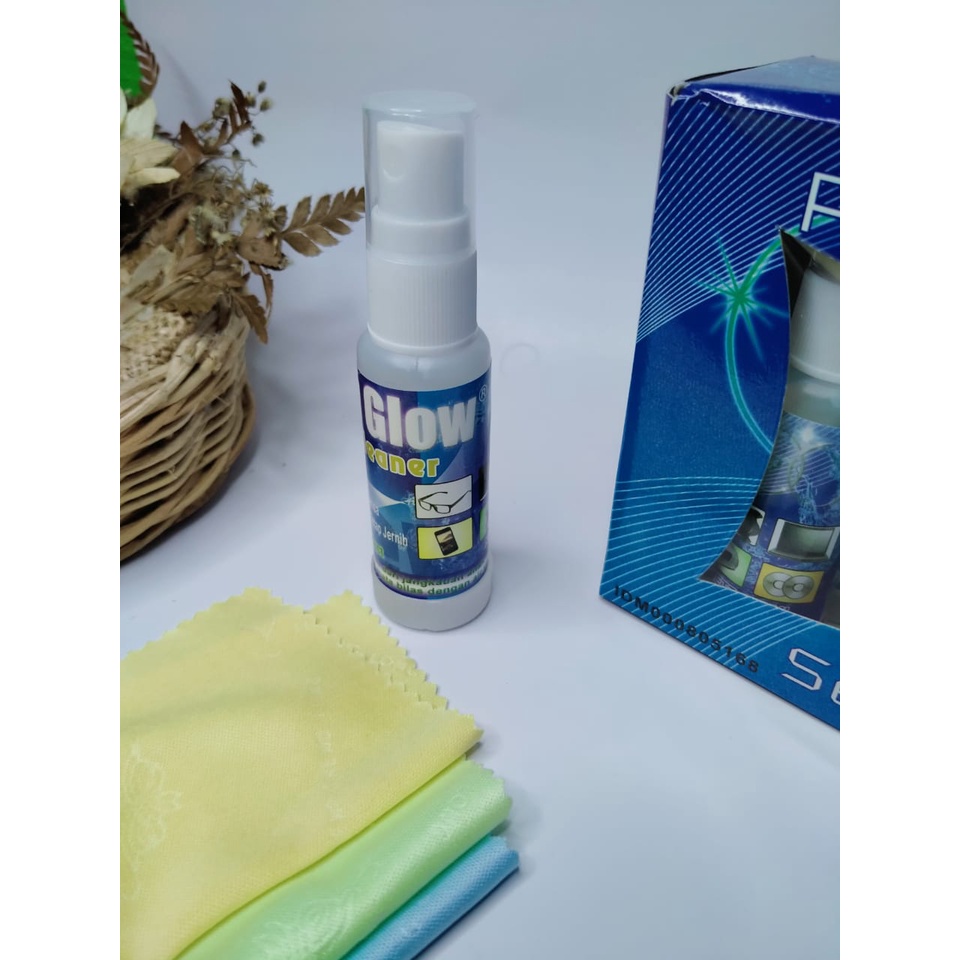 LENS CLEANER NEW GLOW Spray / Cairan Pembersih Kacamata