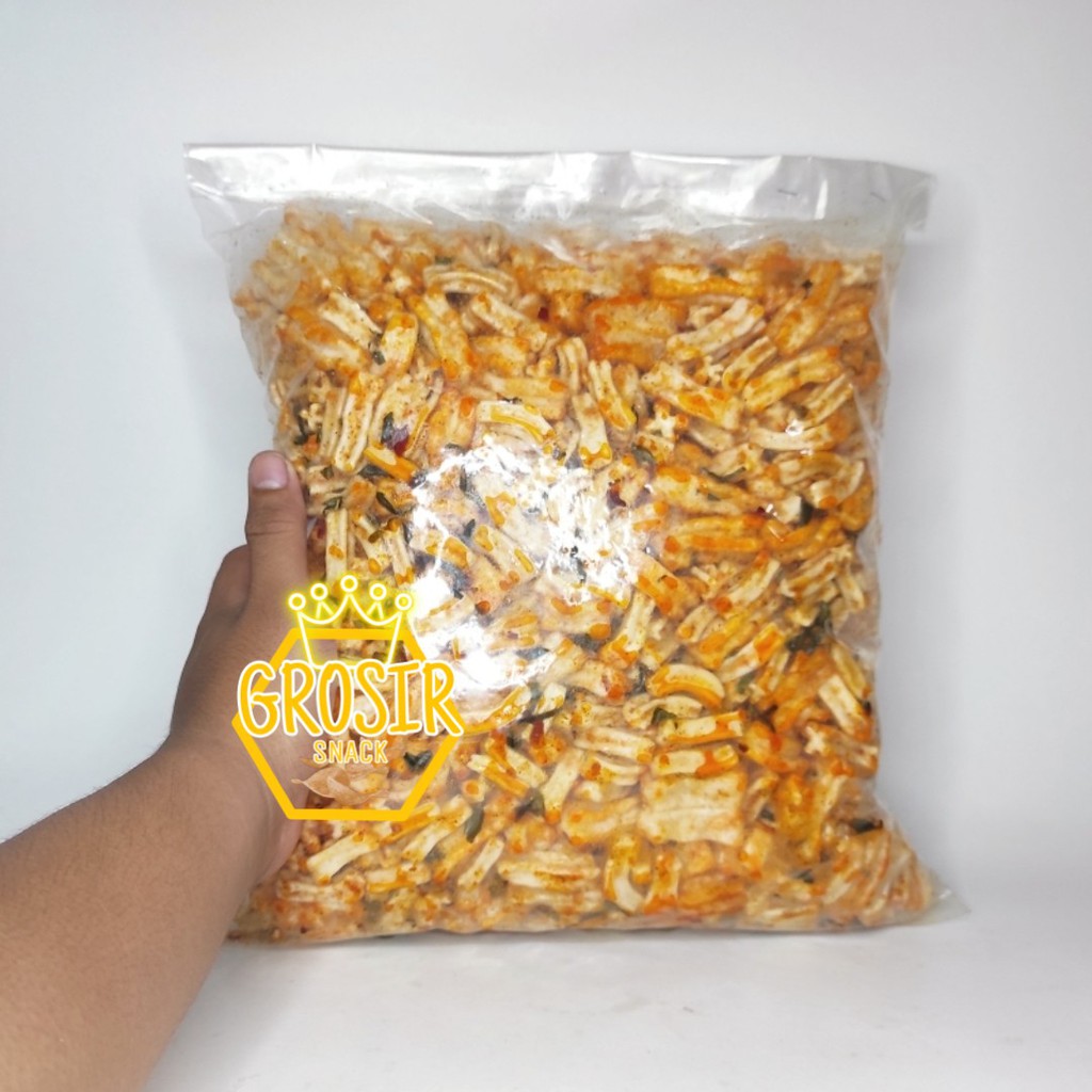 Kerupuk Belimbing Seblak Kering 500gr+ Extra Daun Jeruk