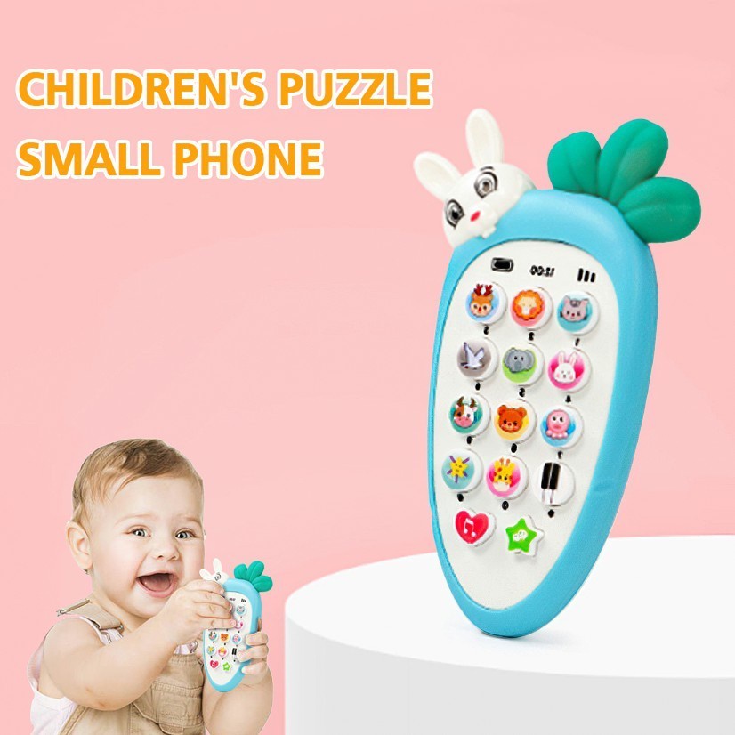 TERBARU LUCU UNIK TELEPHONE VIRAL Mainan Edukasi Baby Carrot Phone Telepon Wortel Musik Lagu Silikon Handphone- kado Hadiah Ulang Tahun Anak perempuan Laki-laki Usia 3 4 5 6 7 8 Bulan 1 2 Tahun Mainan Edukasi Viral Terunik dan Lucu