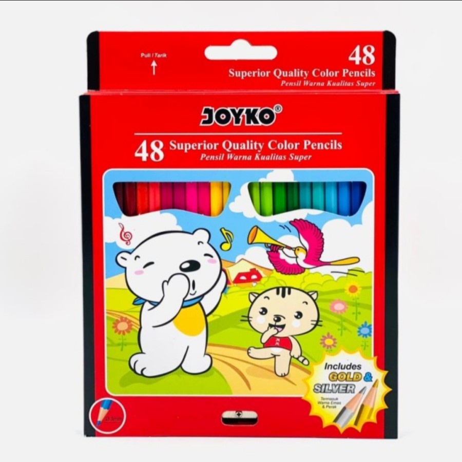 

Pensil Warna JOYKO 48 Warna Panjang