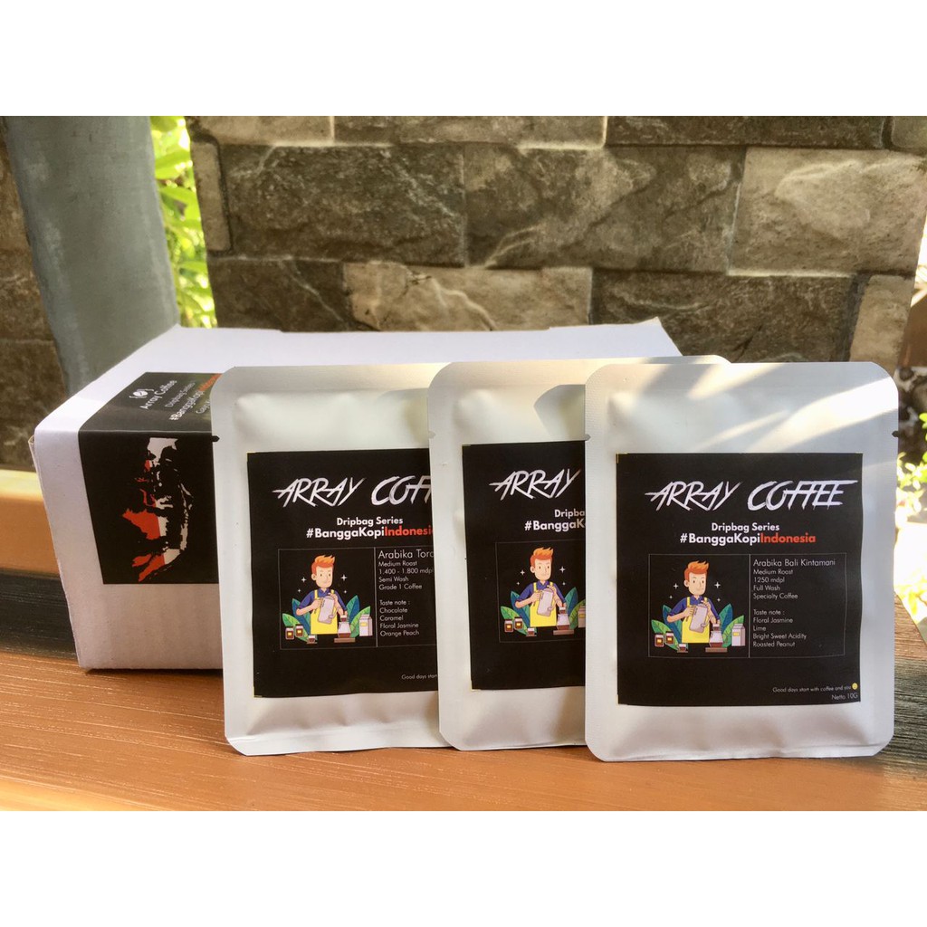 

Array Coffee Drip Bag / Filter Bag: #BanggaKopiIndonesia - 3 Drip Bag