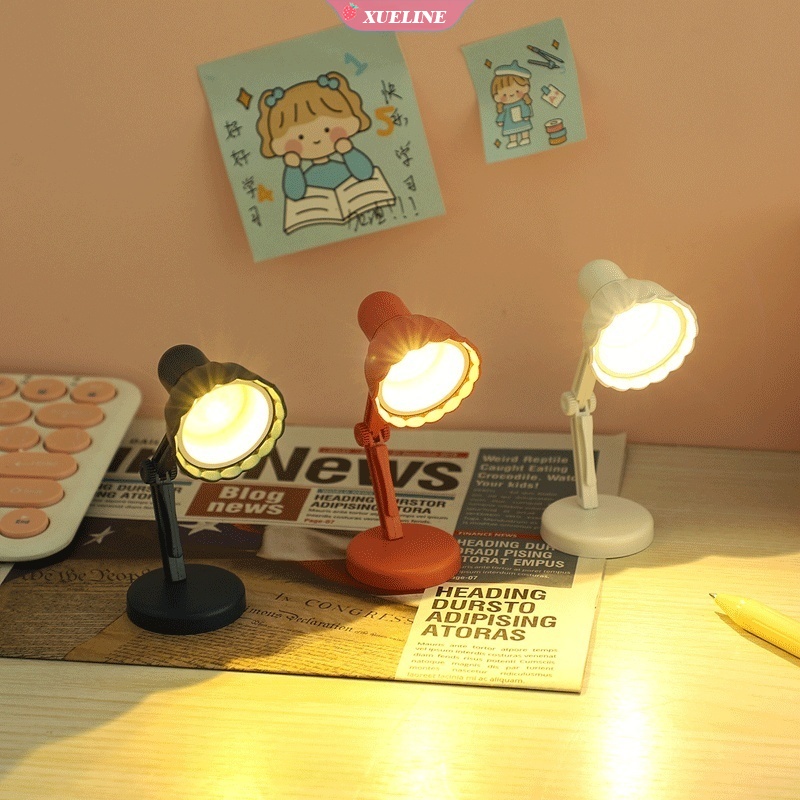 (4 Model) Lampu Meja LED Lipat mini Magnetik Untuk Membaca Malam Hari