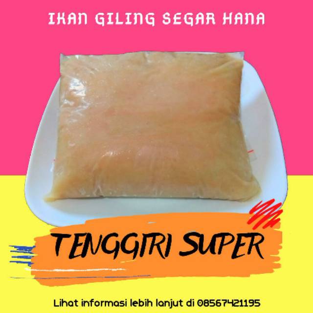 

PROMO IKAN TENGGIRI 1 kg / TENGGIRI SUPER / IKAN GILING SEGAR / FROZEN FOOD / TENGGIRI FRESH MURAH