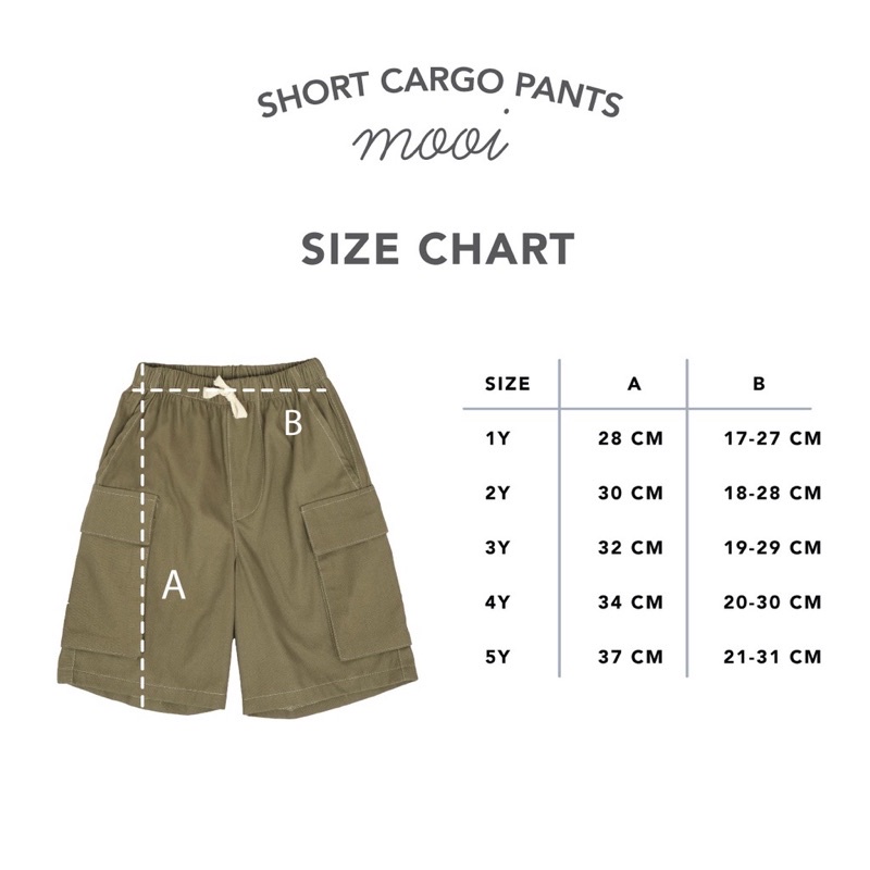 mooi short cargo pants