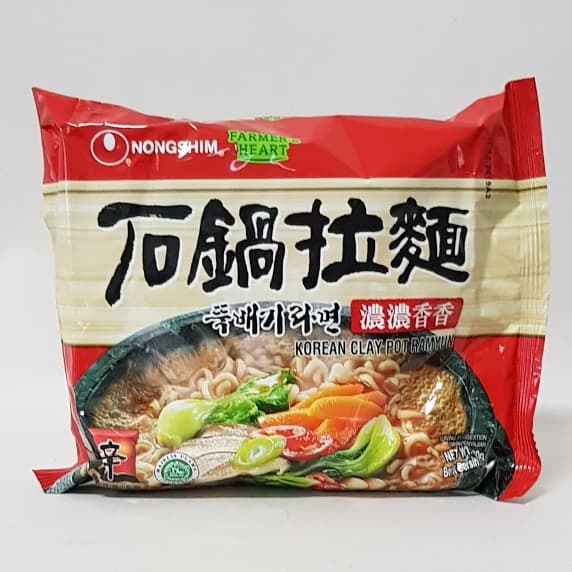 [HALAL] Nong Shim Korean Clay Pot Ramyun  Noodle120gr / NongShim Claypot