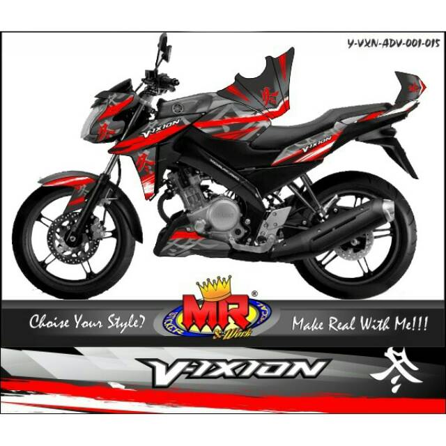 25+ Trend Terbaru Stiker Vixion Merah Hitam