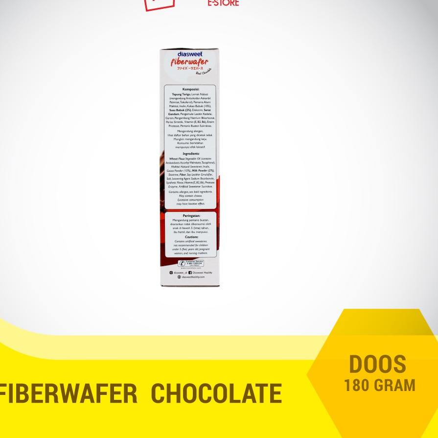 

ARTr8R2d--Diasweet Fiberwafer Chocolate 180G