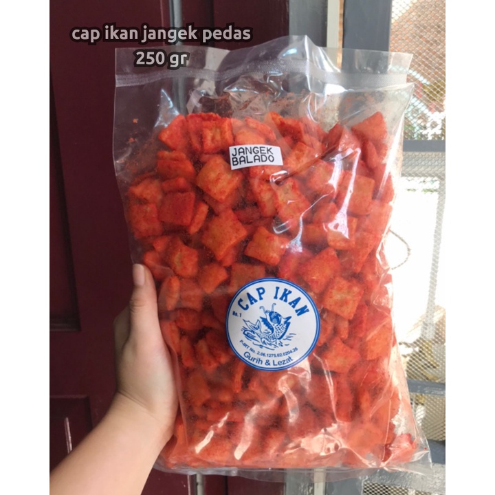 

KERUPUK JANGEK UDANG PEDAS 250 GRAM KERUPUK JANGEK PEDAS CAP IKAN SNACKY MEDAN OLEH-OLEH KHAS MEDAN CEMILAN MEDAN