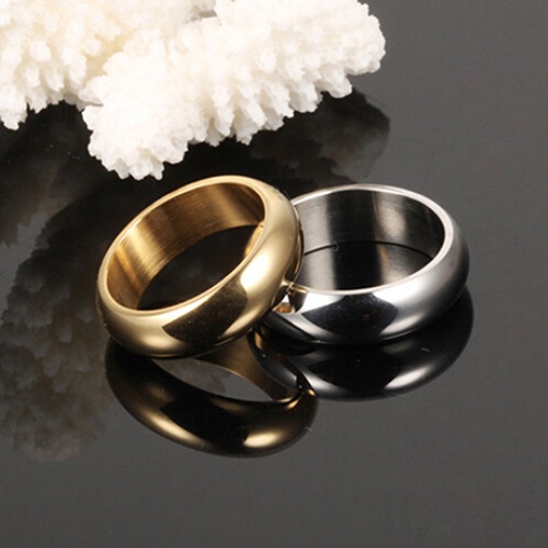 Hu Hu Hu Hu Hu Alat Bantu Pasang Kacamata♡ Cincin Bahan Titanium Steel Ukuran Us 6-10 6mm Untuk Pria Dan Wanita