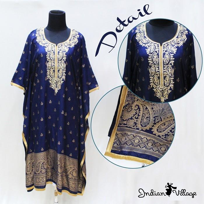 Baju Kaftan Bordir Butterfly Ori India ( Gamis / Tunik / Dress )