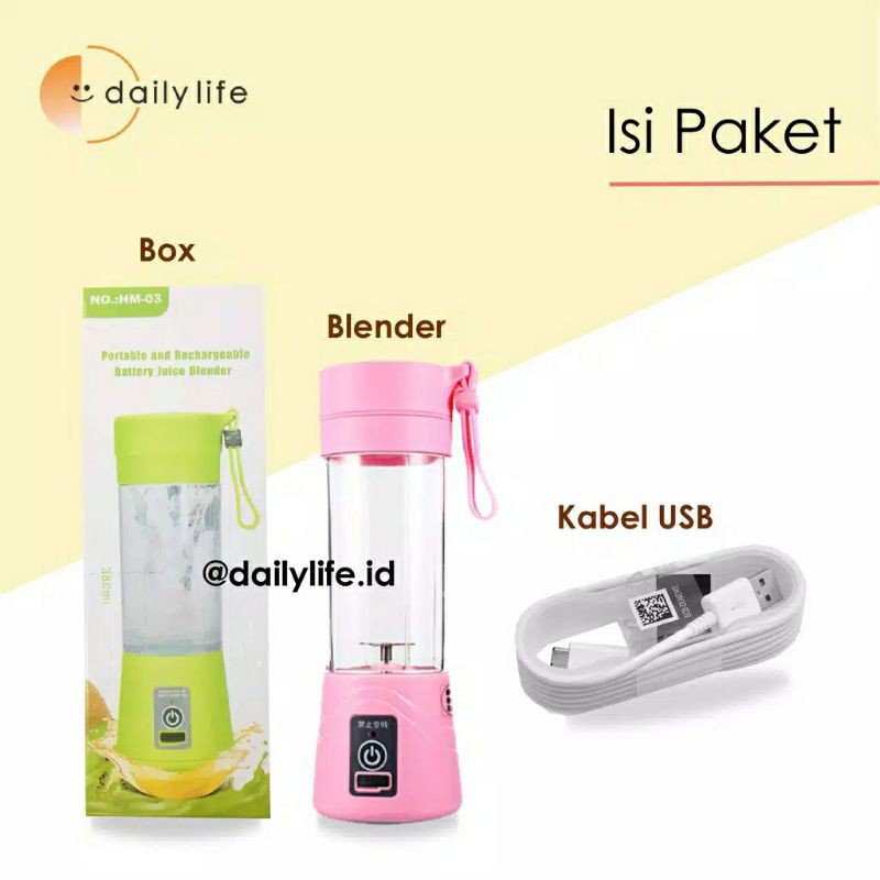 JUICER MINI PORTABLE BLENDER MINI PORTABLE USB buah