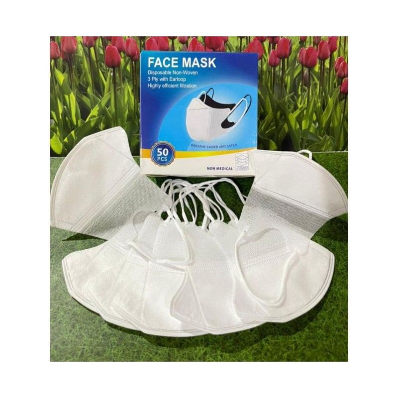 Duckbill Face mask Garis isi 50pcs