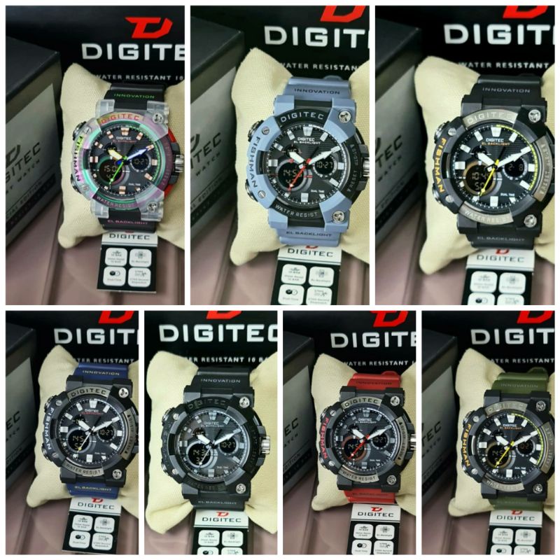 jam tangan digitec original DA-2150T anti air