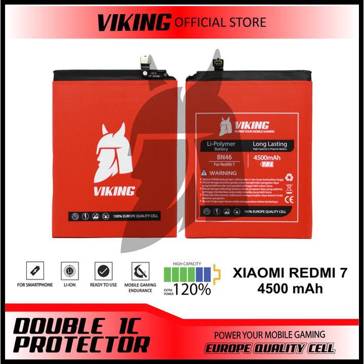 Baterai Viking Xiaomi Redmi 7 Bn46 Double Power