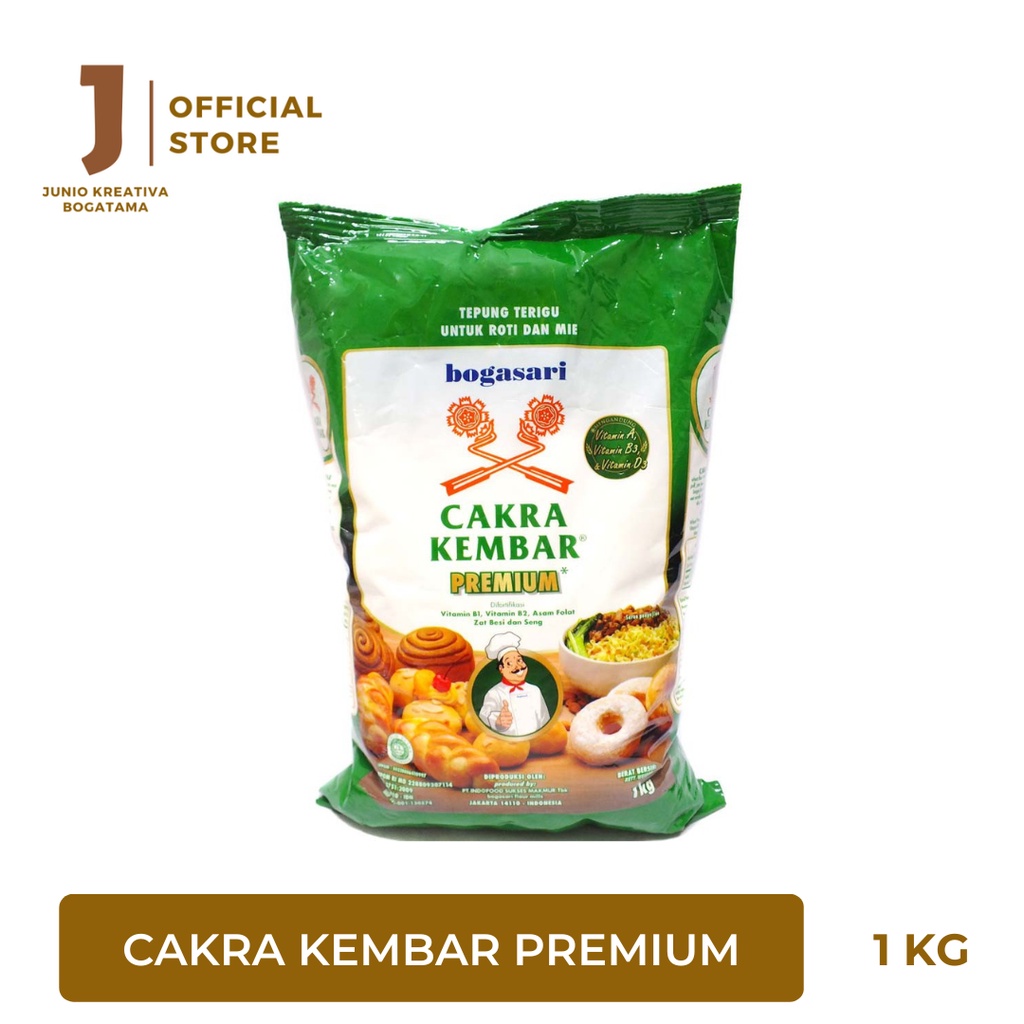 

Tepung Terigu Cakra Kembar Premium 1 Kg