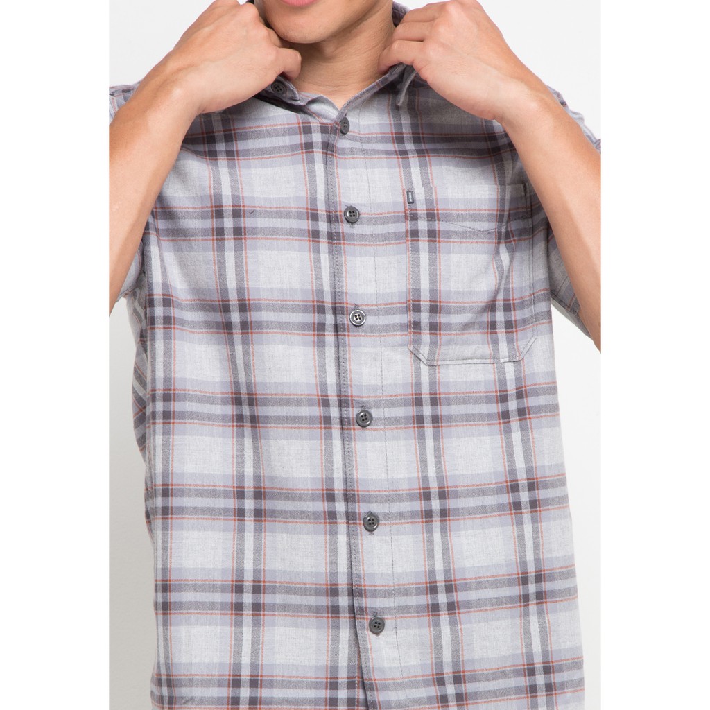 Kemeja Lengan Pendek Pria MGee 3451C Original Alto Grey