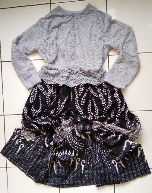 Couple Batik Kebaya Brocade Sarah Cakrawala Lengan Panjang