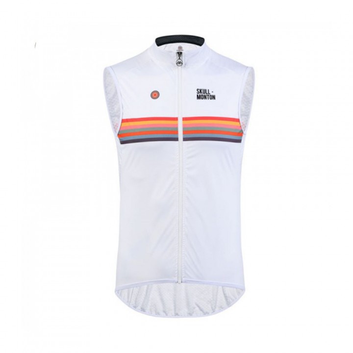 Rompi Sepeda Monton Cycling Gilet Holiday White