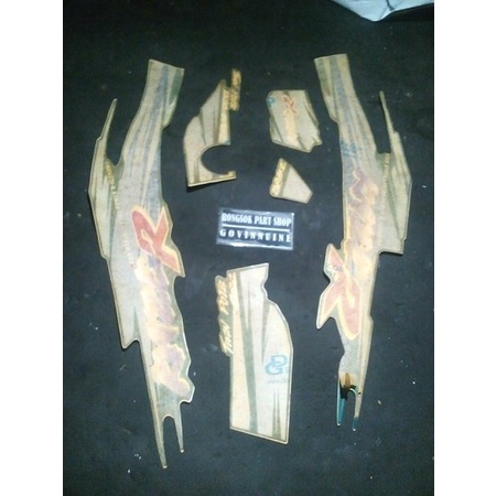 striping lis stiker sticker kawasaki kaze r 1997 97 ijo hijau original