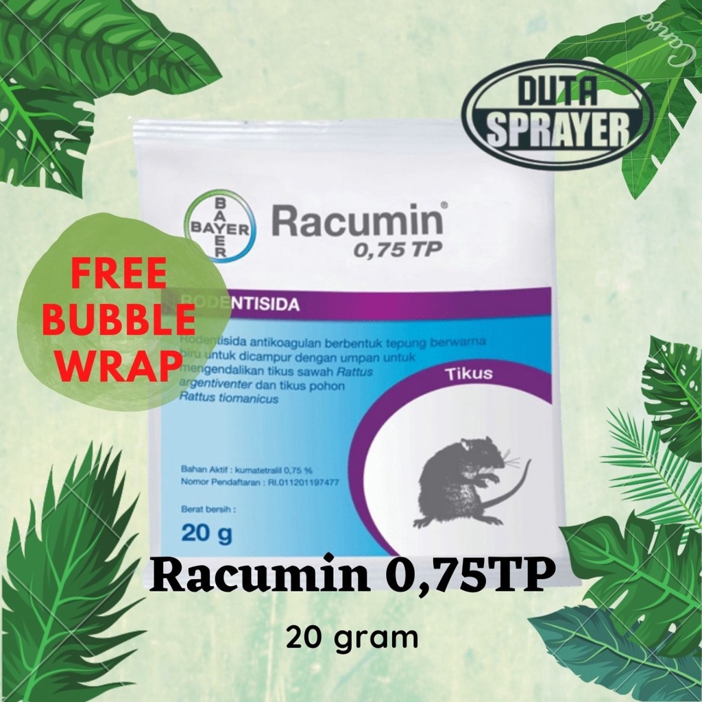 Racumin 0,75 TP 20 gram Waxblock 0.0375BB 50gr racun tikus bayer