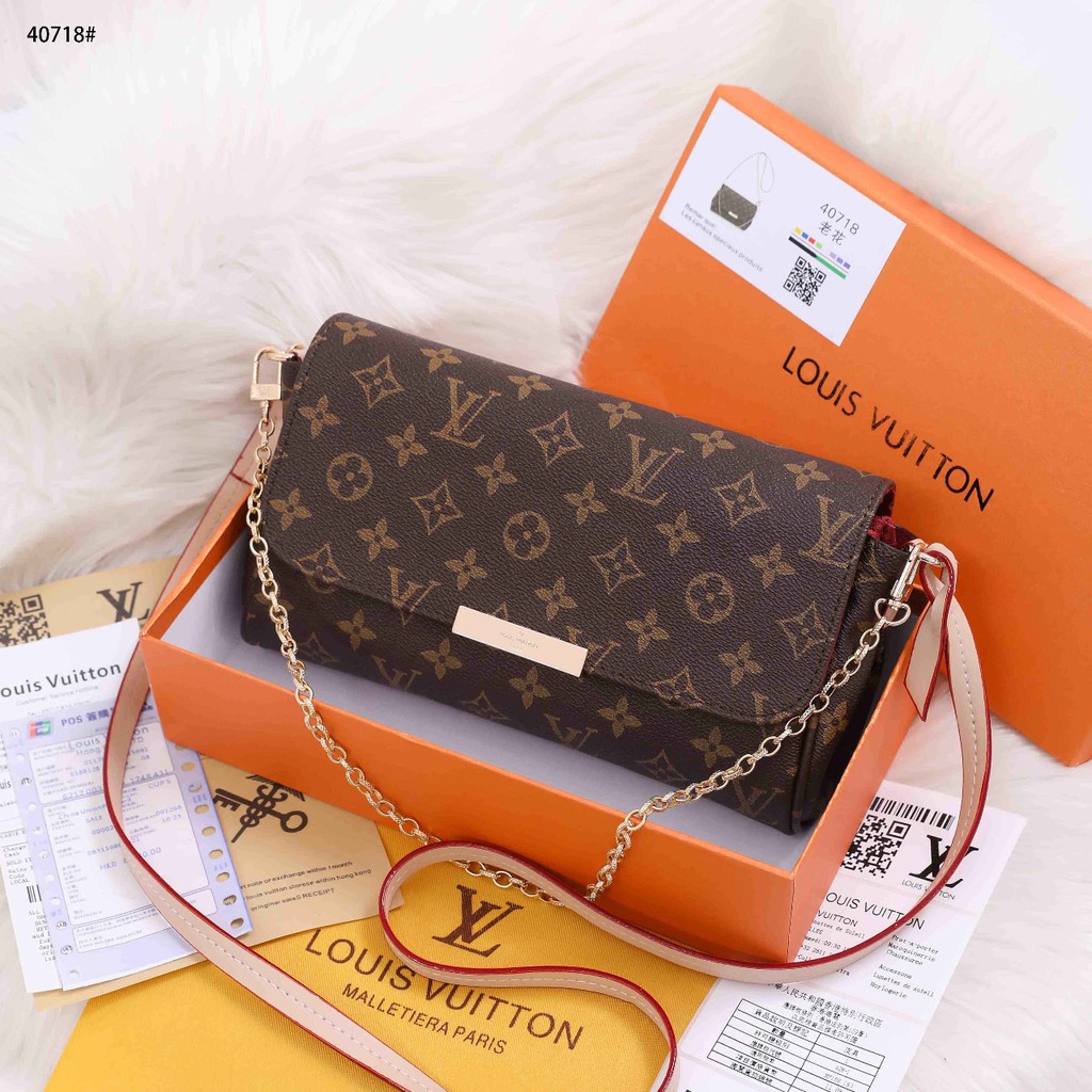 LV Monogram Canvas Favorite MM Crossbody Bag #40718