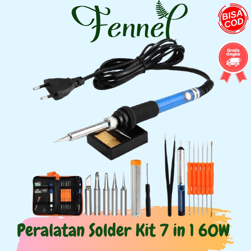 Peralatan Solder Kit Set 7 in 1 60W