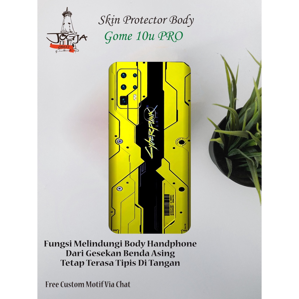 Dapat 2pcs Garskin Hp Gome U10 Pro Motif cyber - Free Custom Via Chat
