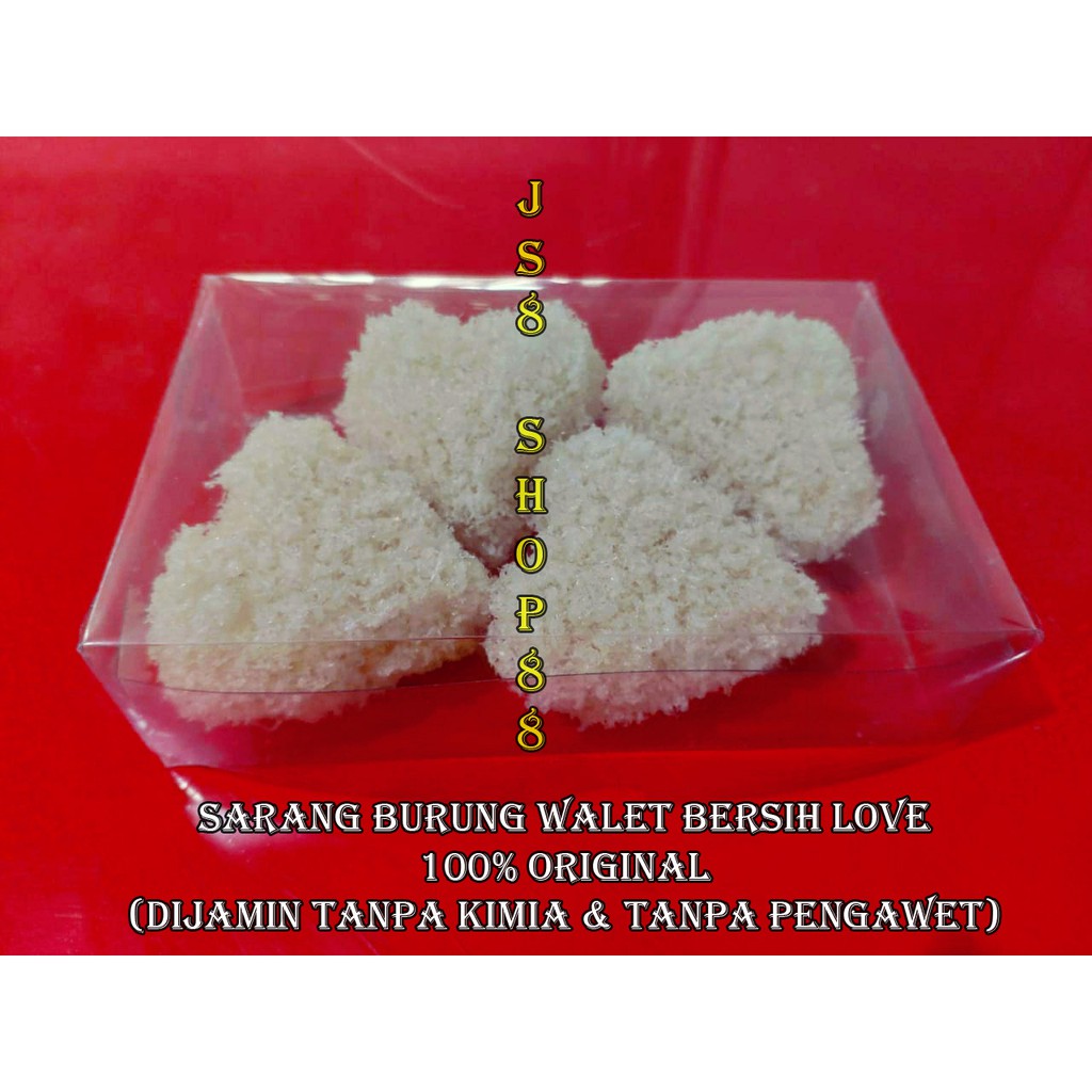 (PER 1 KG) SARANG BURUNG WALET BERSIH LOVE SUPER 100% ORIGINAL