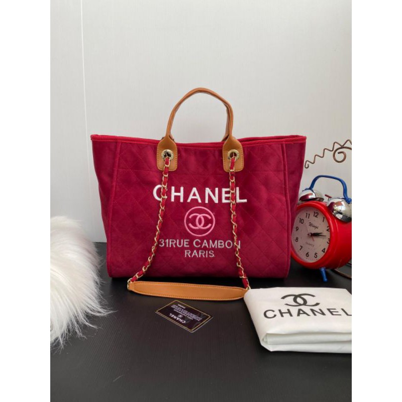 Chanel cambon suade bludru semprem