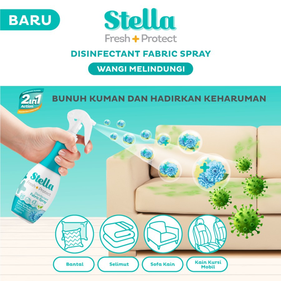 Disinfektan Fabric Spray Stella Fresh &amp; Protect 200 ml