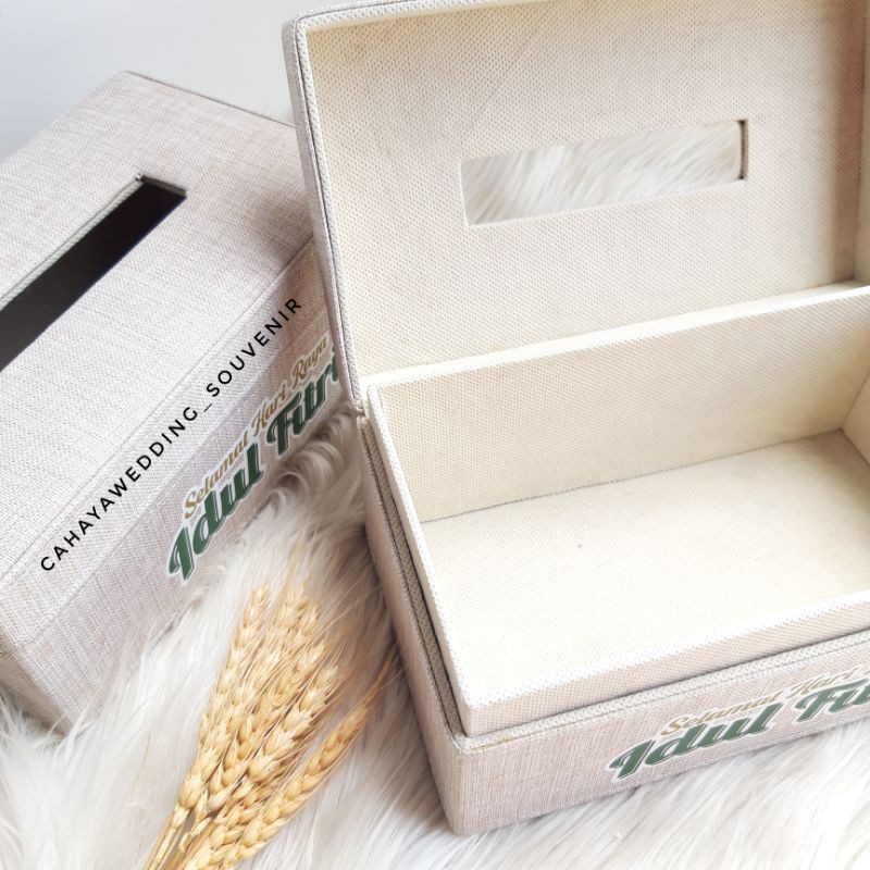 HAMPER Kotak Tissue Hardbox Kanvas Jepang Daphnie