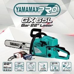 PROMO RAMADHAN !!!! Gergaji Mesin Senso Bensin Chainsaw Mini Potong Kayu Bar 22 inch JLD tools YUKIDO